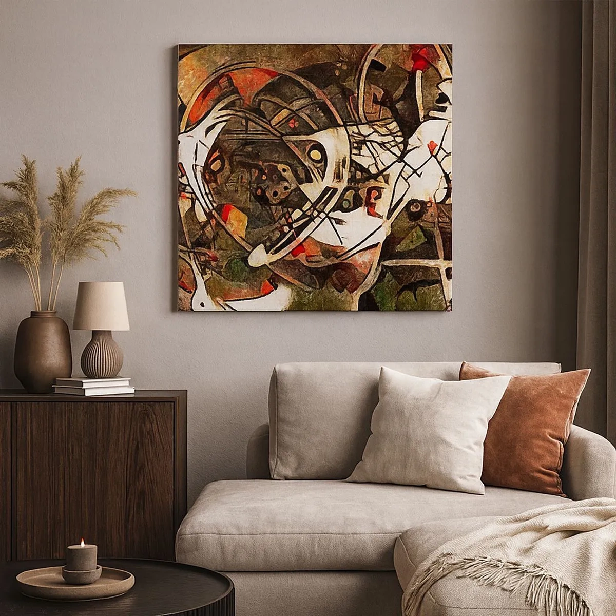 Canvastavla - Bild på duk - Hör du rörelse? - 30x30 cm