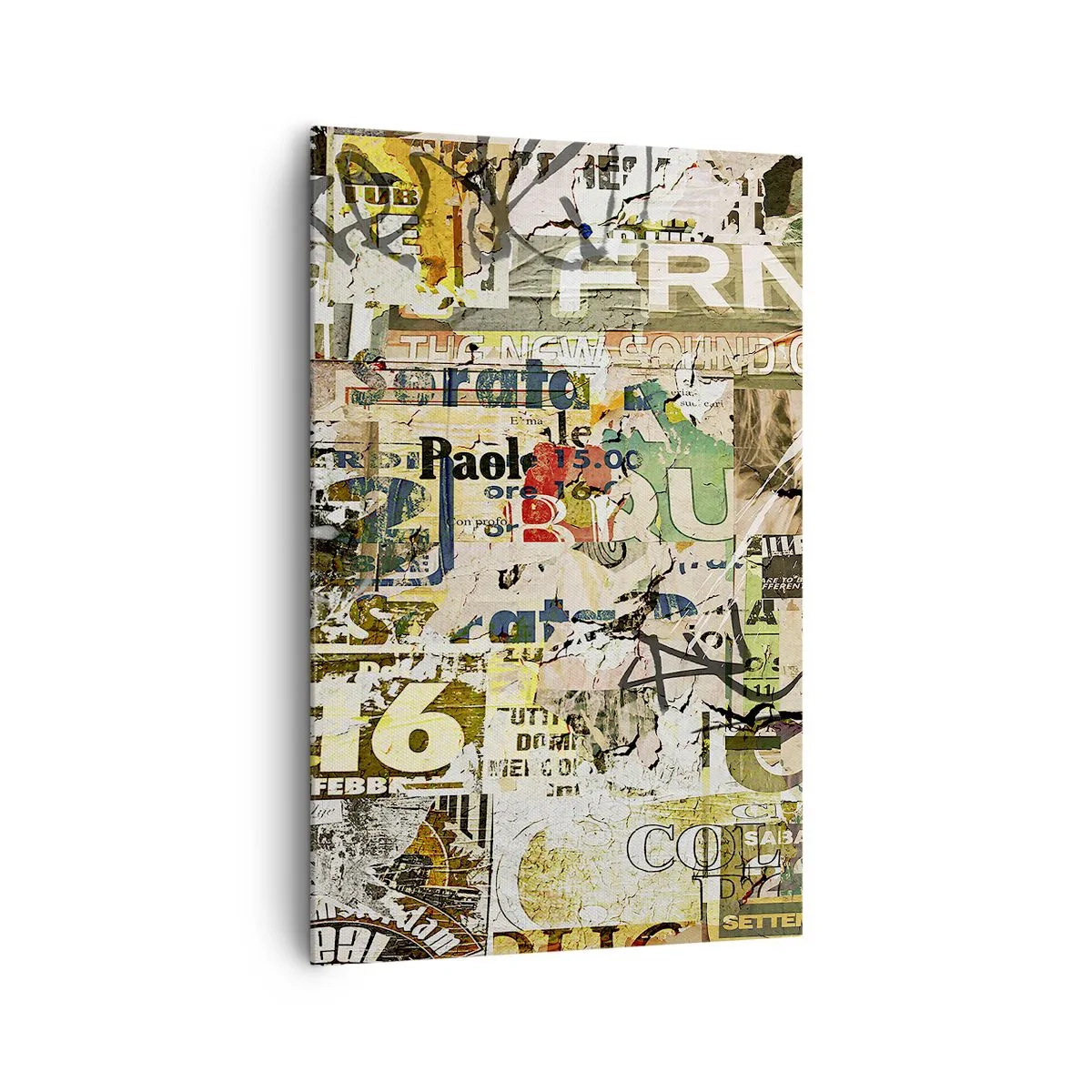 Canvastavla - Bild på duk - Oj, det händer saker och ting - 80x120 cm