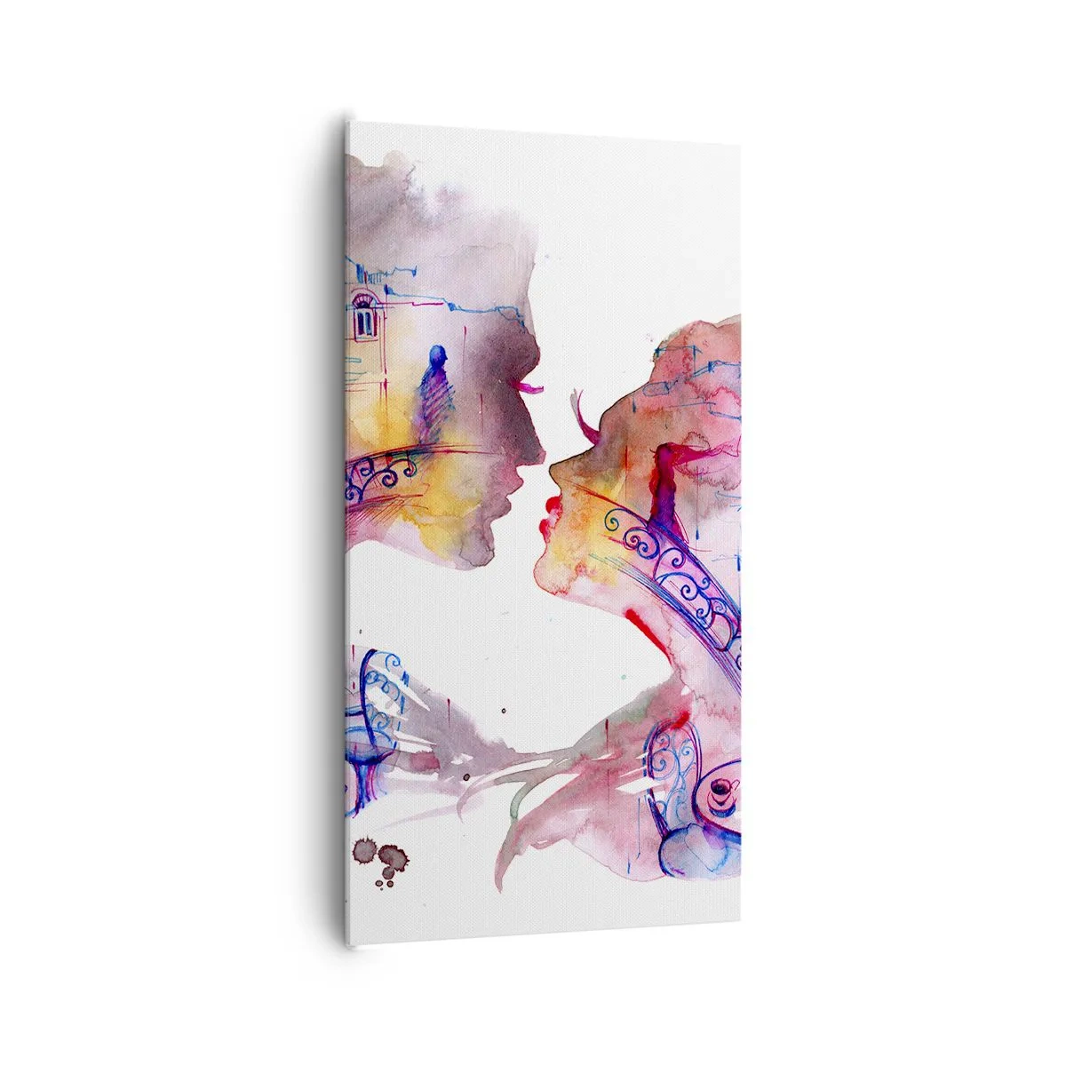 Canvastavla - Bild på duk - Suckarnas hemliga bro - 65x120 cm