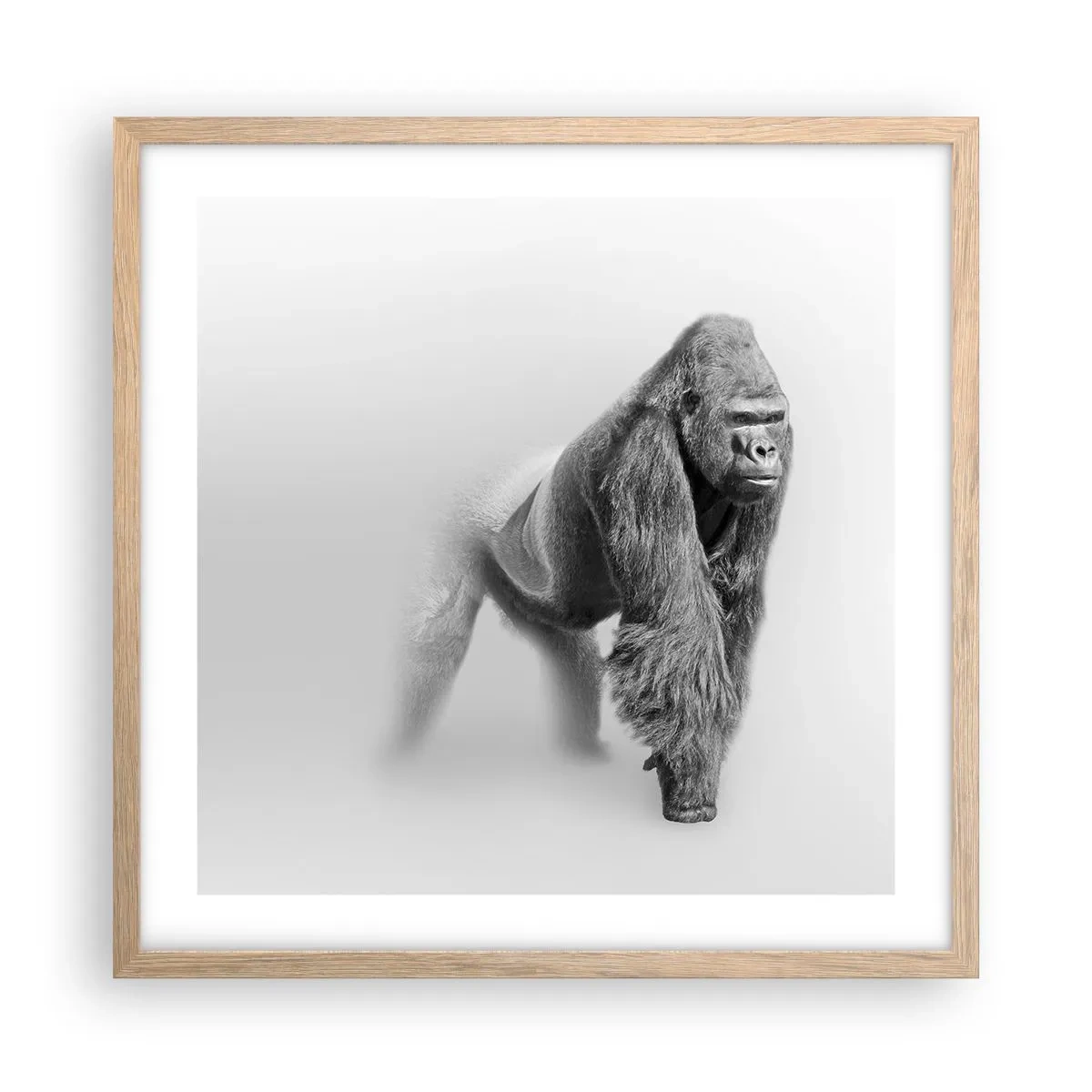 Affisch i ram av ljusek - Övertygad om sin styrka - 50x50 cm