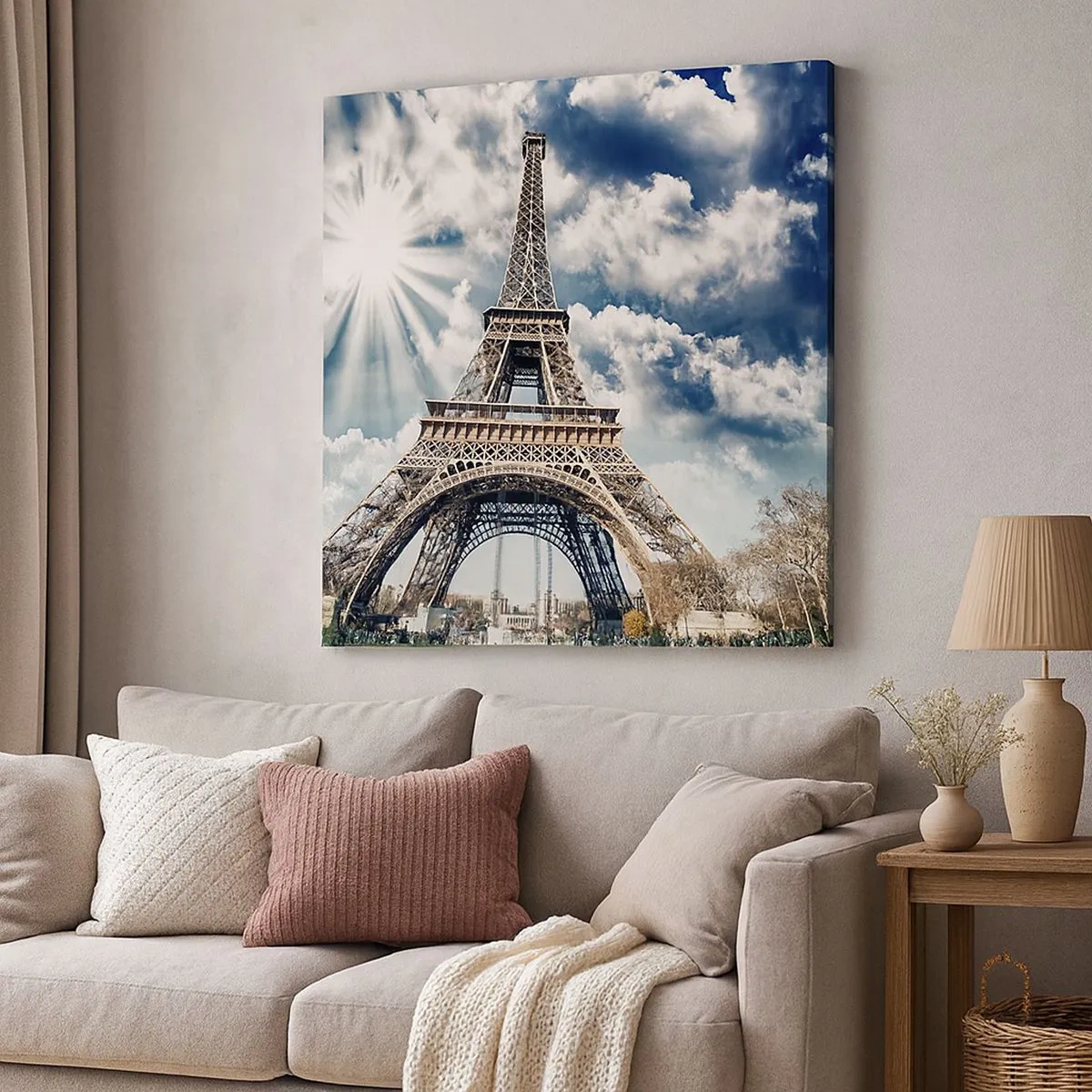 Canvastavla - Bild på duk - Den enda under solen - 30x30 cm