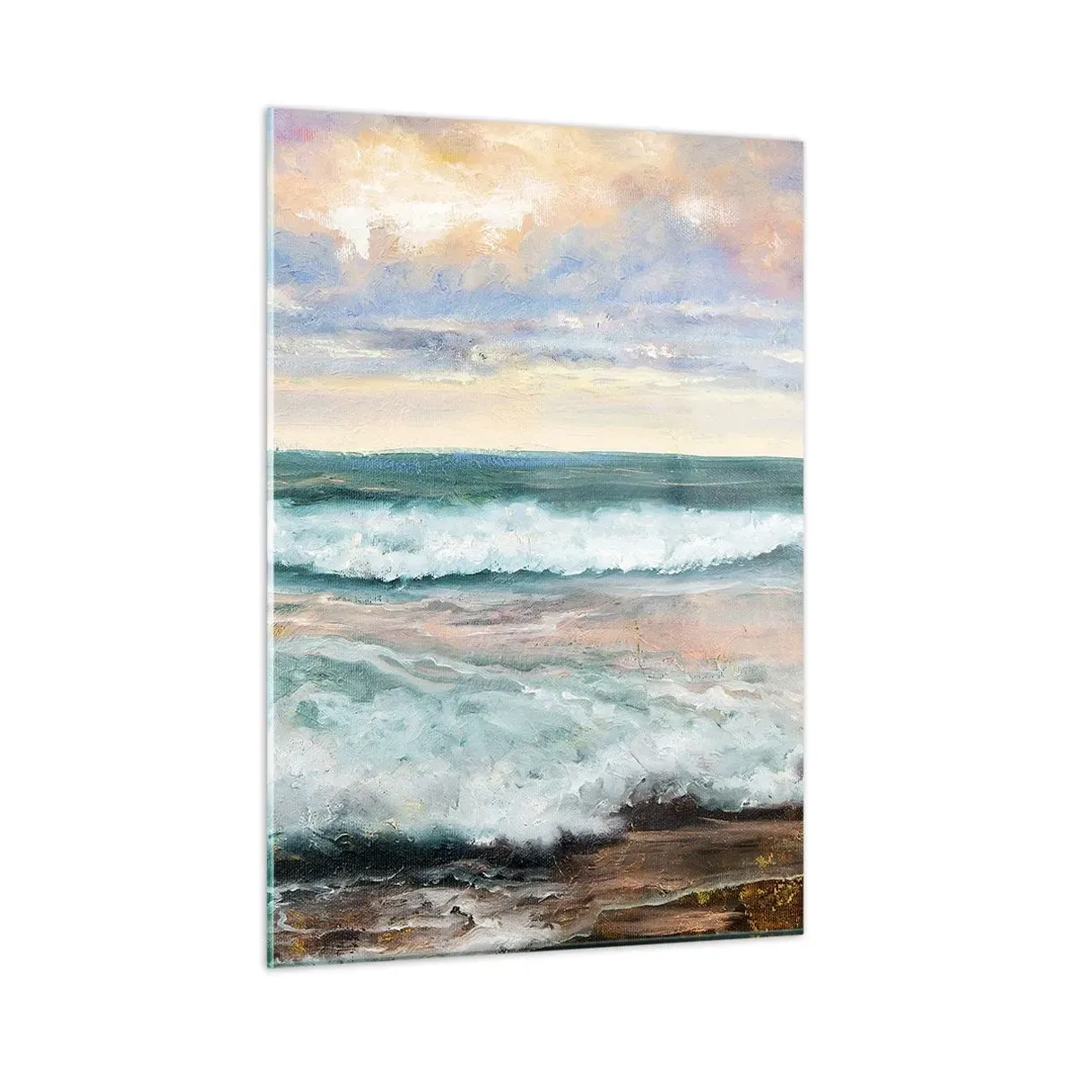 Glastavla - Bild på glas - Här kan du släta ut din själ - 50x70 cm