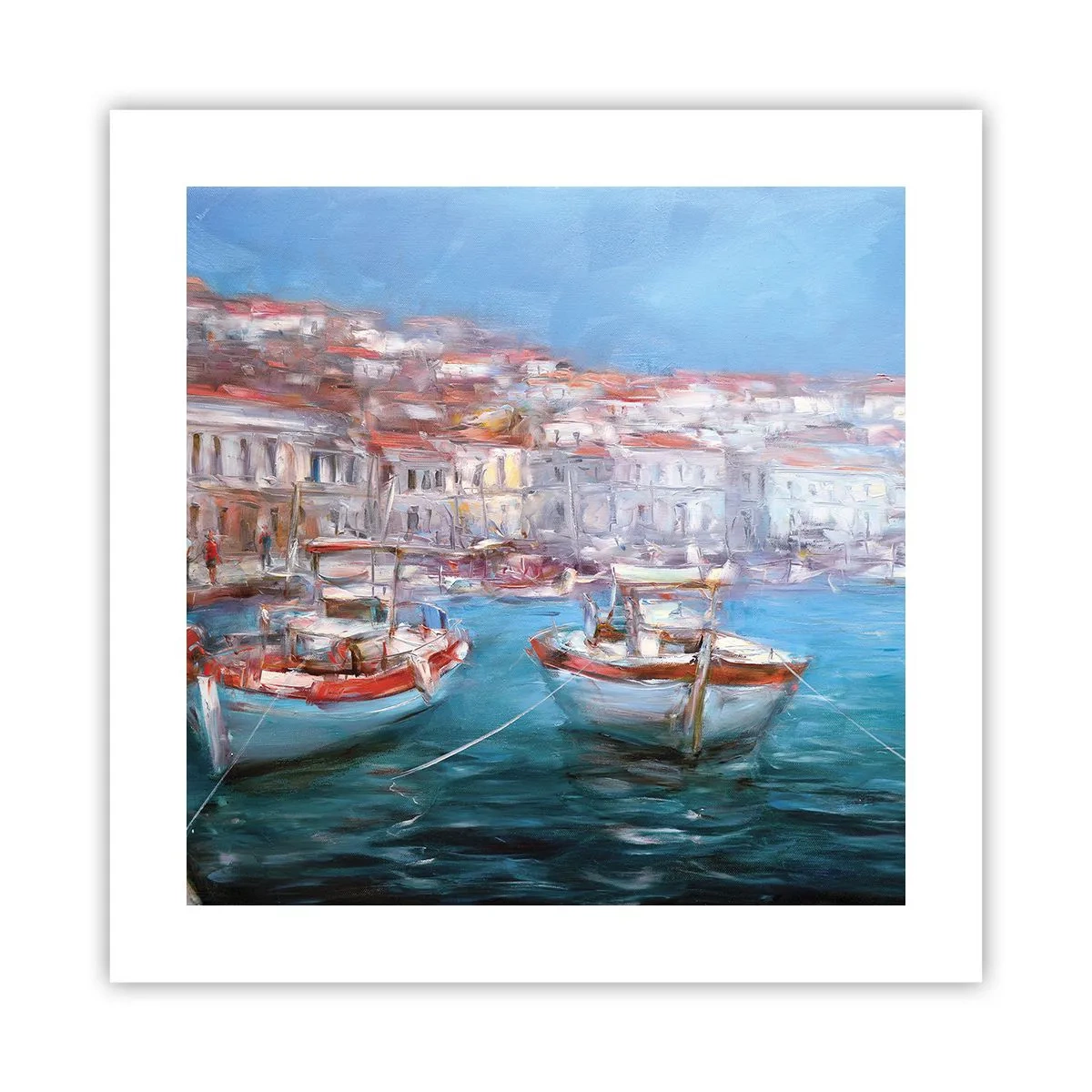 Affisch - Italiensk vik - 40x40 cm