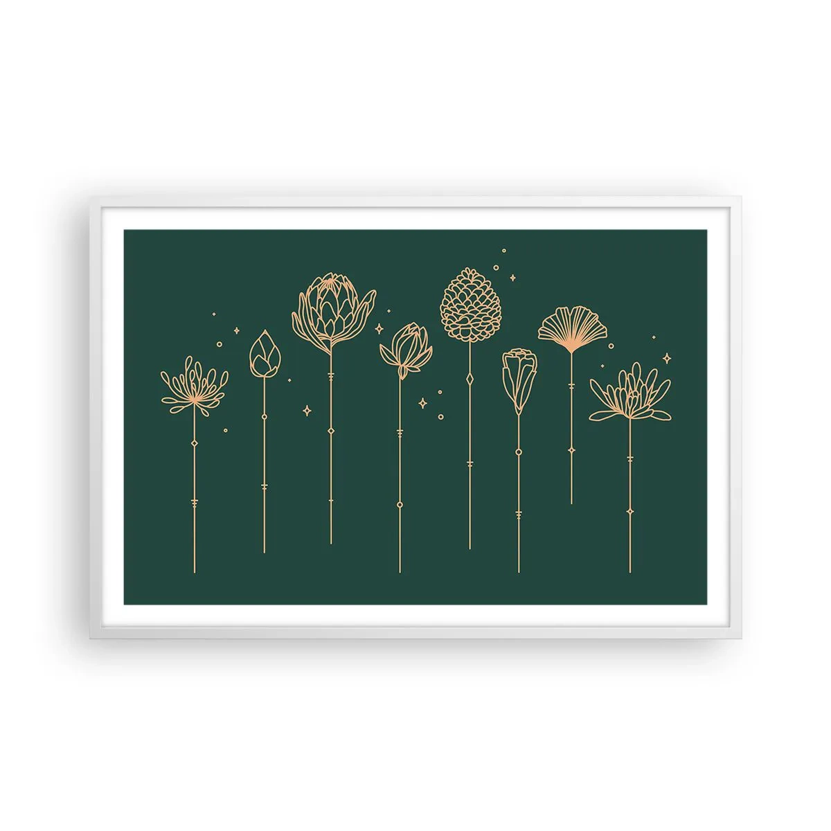 Affisch i vit ram - Familjen ÖRTsson - 91x61 cm