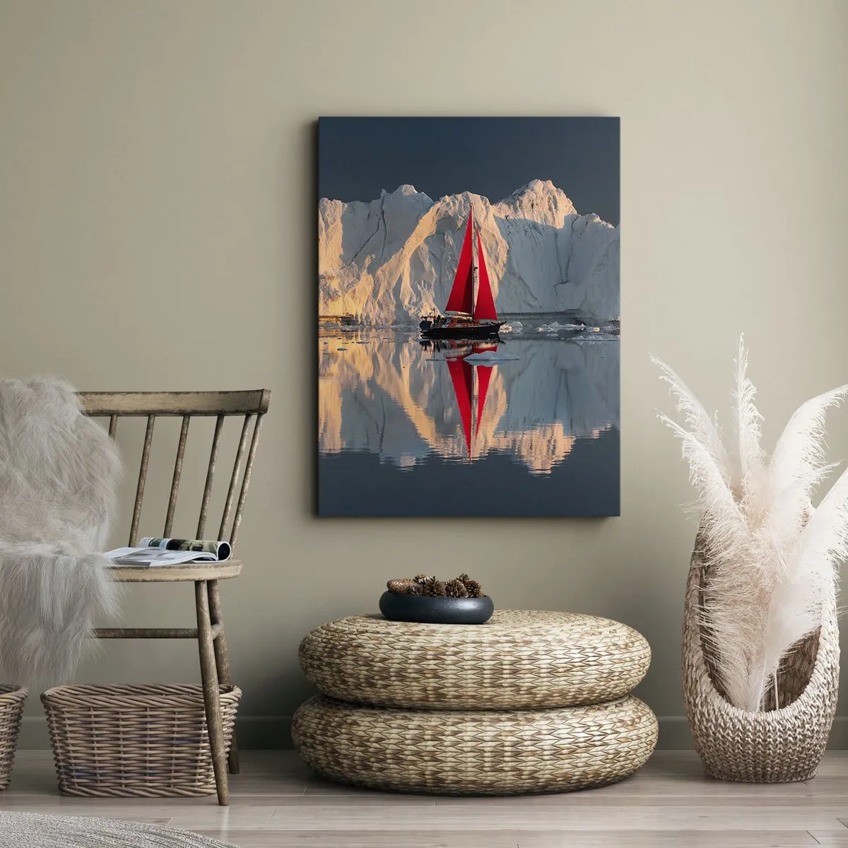 Canvastavla - Bild på duk - I världens ände - 70x100 cm