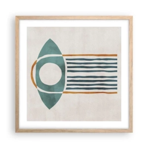 Affisch i ram av ljusek - Tecken och ritualer - 50x50 cm