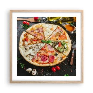 Affisch i ram av ljusek - Smakurval - 50x50 cm