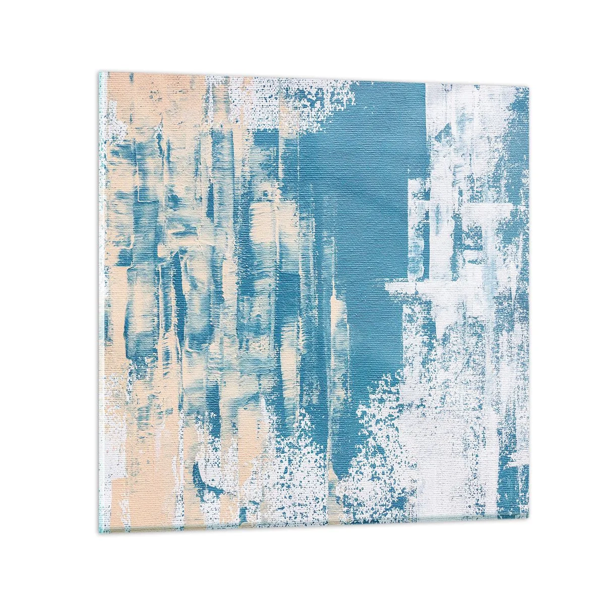 Glastavla - Bild på glas - Genom istapp - 50x50 cm