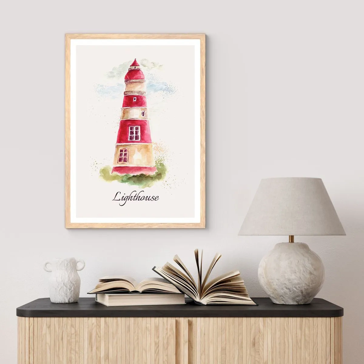 Affisch i ram av ljusek - Det är alltid något väder - 61x91 cm