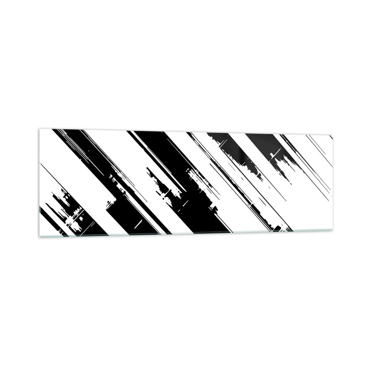 Glastavla - Bild på glas - Intensiv och dynamisk komposition - 160x50 cm