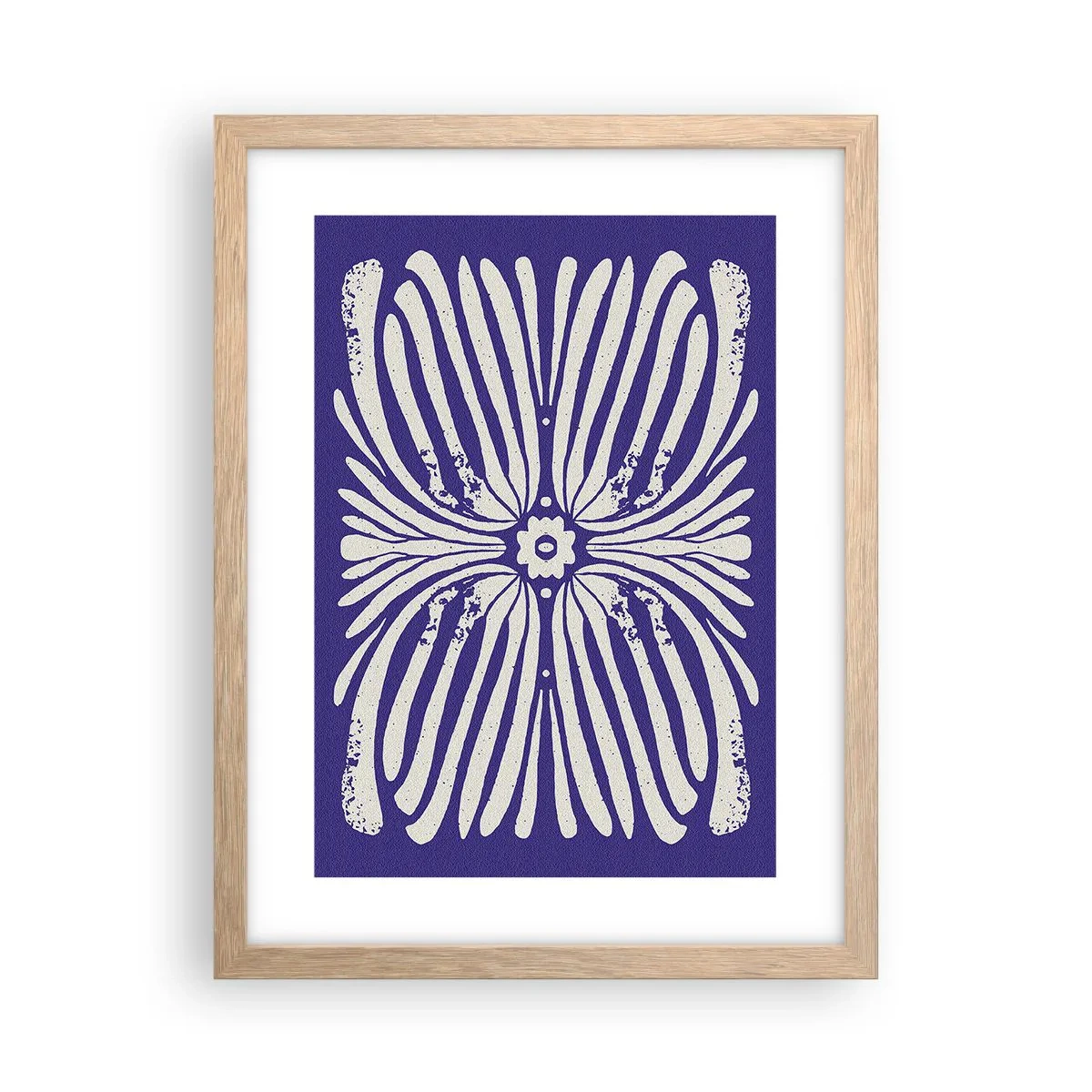 Affisch i ram av ljusek - Etnisk inspiration - 30x40 cm