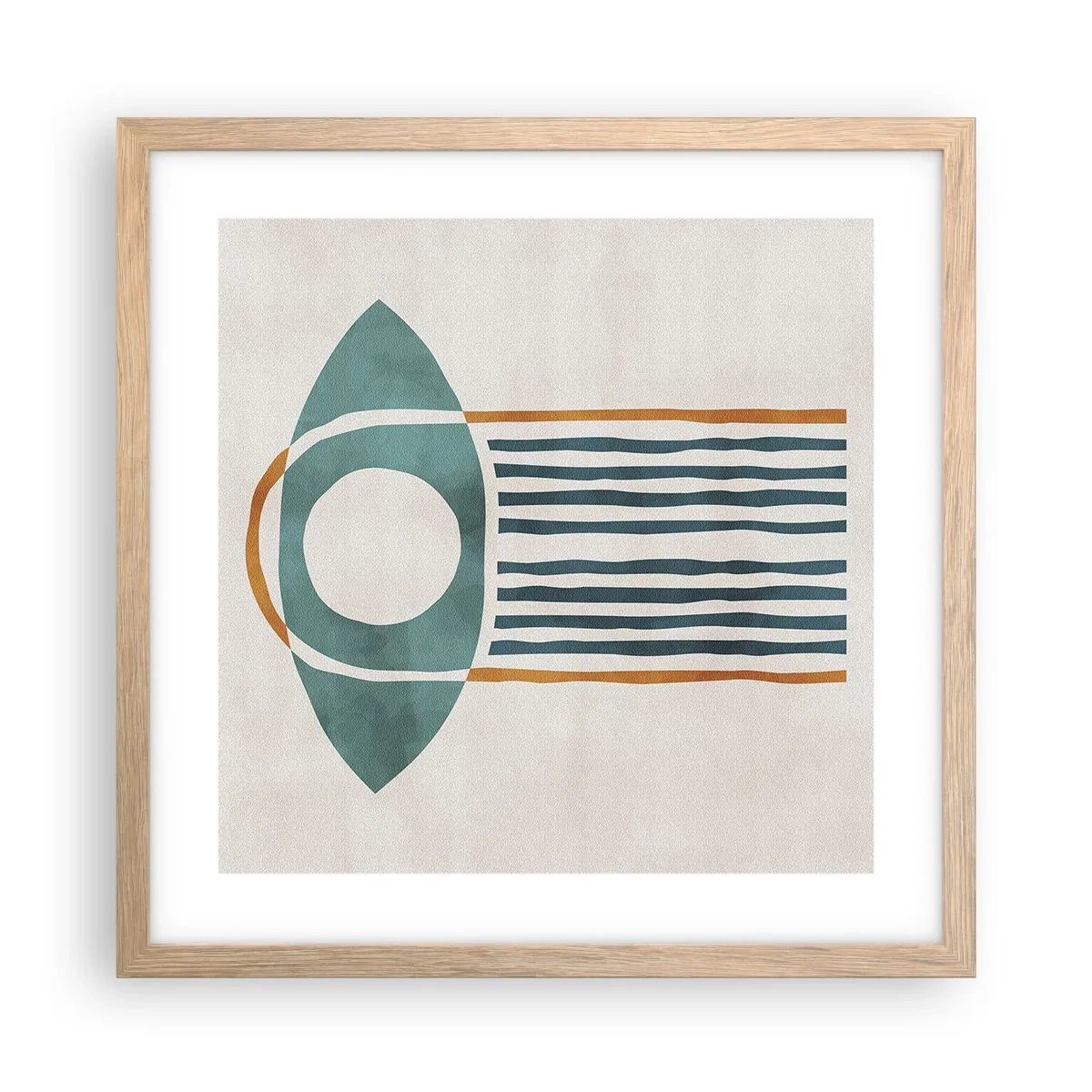 Affisch i ram av ljusek - Tecken och ritualer - 40x40 cm