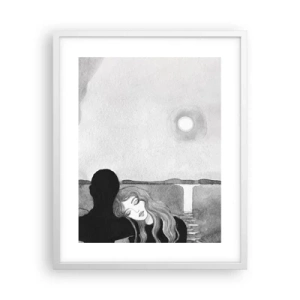 Affisch i vit ram - Alltid hemlighet - 40x50 cm