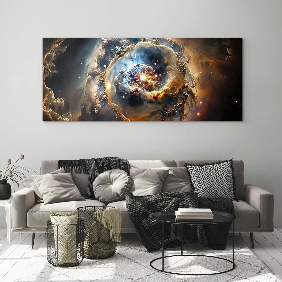 Glastavla - Bild på glas - Början - 100x40 cm