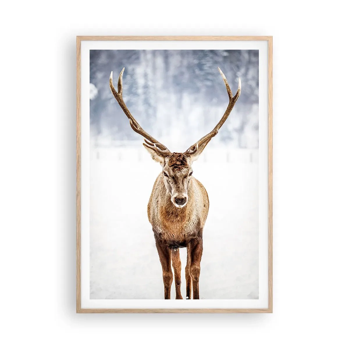 Affisch i ram av ljusek - Rakt från snödimman - 70x100 cm