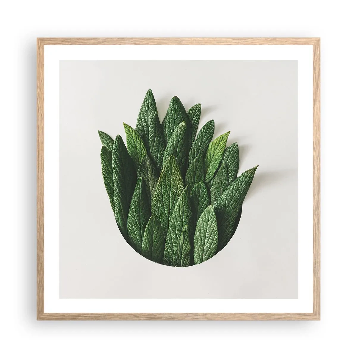 Affisch i ram av ljusek - Ostoppbar nyfikenhet - 60x60 cm