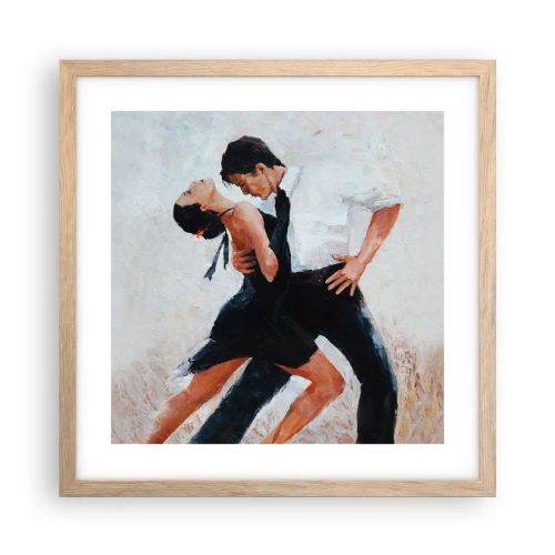 Affisch i ram av ljusek - Mina drömmars tango - 40x40 cm