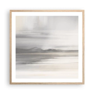 Affisch i ram av ljusek - En eftertänksam bakgrund - 60x60 cm