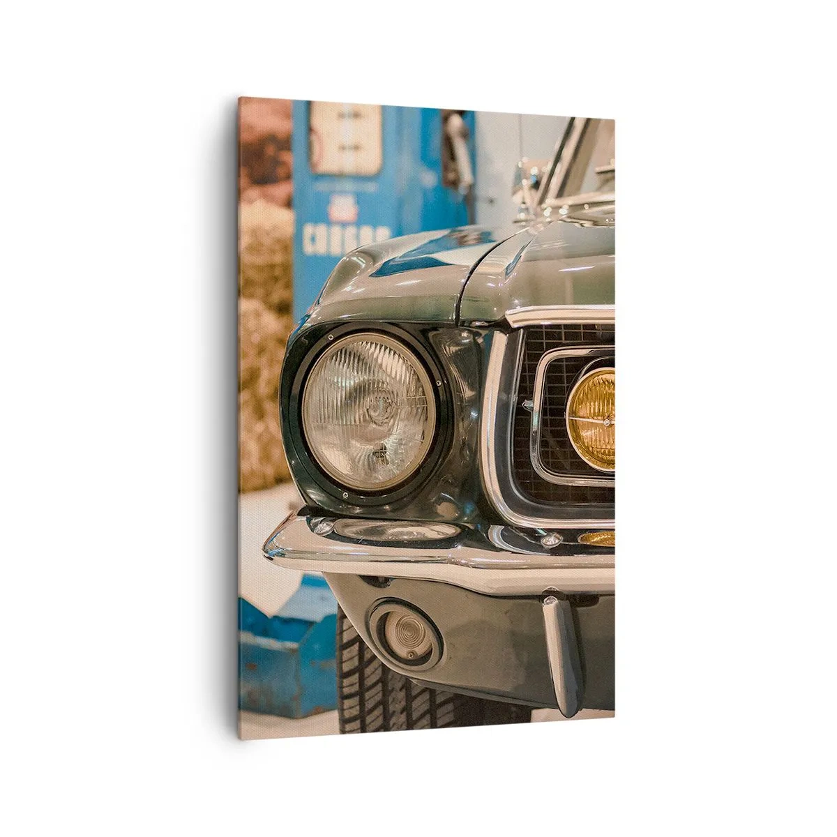 Canvastavla - Bild på duk - Ett möte med legenden - 80x120 cm