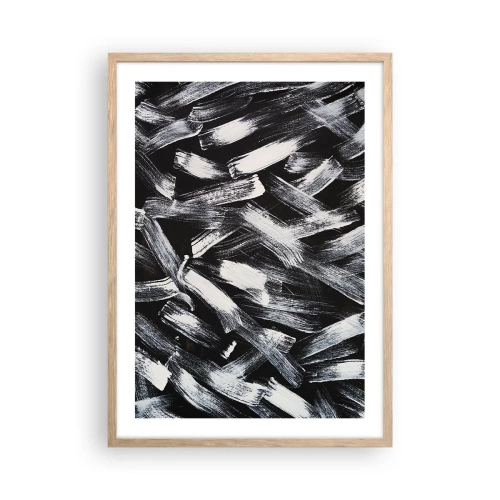 Affisch i ram av ljusek - Abstraktion i industriell anda - 50x70 cm