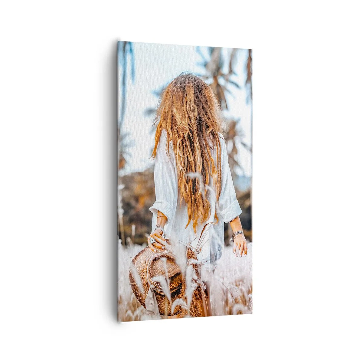 Canvastavla - Bild på duk - Född ur gräsdun - 65x120 cm