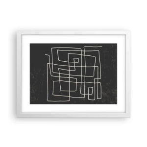 Affisch i vit ram - Inte så enkelt - 40x30 cm