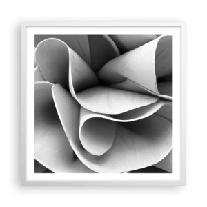 Affisch i vit ram - Det händer i rummet - 60x60 cm