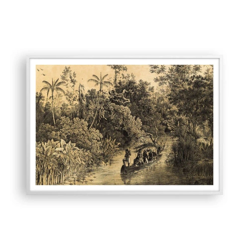 Affisch i vit ram - Resa till källan - 100x70 cm