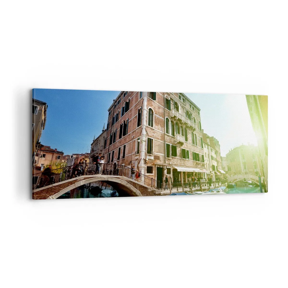 Canvastavla - Bild på duk - Venedig - Amore Mio - 100x40 cm