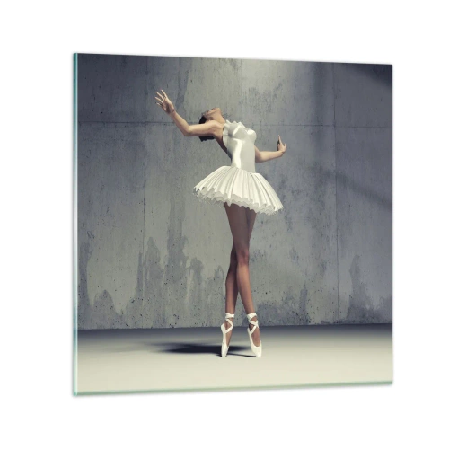 Glastavla - Bild på glas - Lätt som en fågel - 60x60 cm