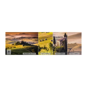 Provbit av fototapet Premium Canvas - Arkadia - toskanskt landskap - Landskap, Toscana, Vingårdar - 100x30 cm