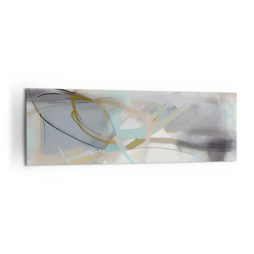 Canvastavla - Bild på duk - Dimmig abstraktion - 160x50 cm