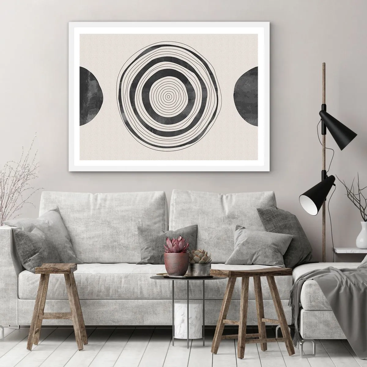 Affisch i vit ram - De viktiga sakerna däremellan - 70x50 cm