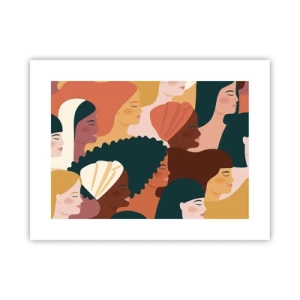 Affisch - Endast kvinnlighet - 40x30 cm