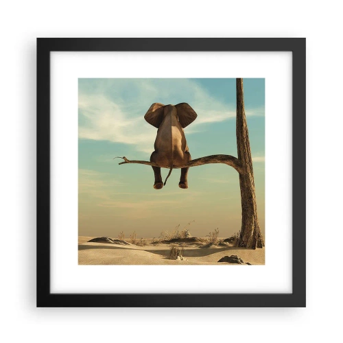 Affisch i svart ram - Ny synvinkel - 30x30 cm