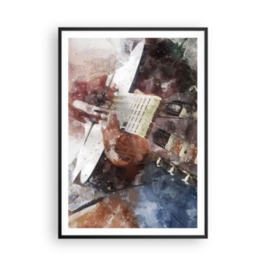 Affisch i svart ram - Vad tycker du om det? - 70x100 cm