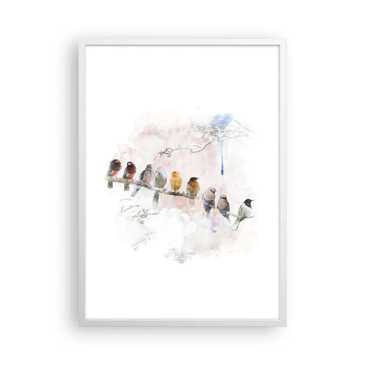 Affisch i vit ram - Bevingat möte - 50x70 cm