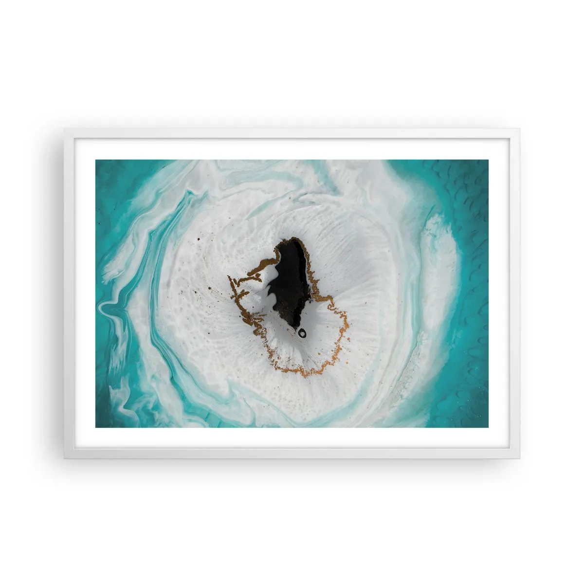 Affisch i vit ram - Att tränga in - 70x50 cm