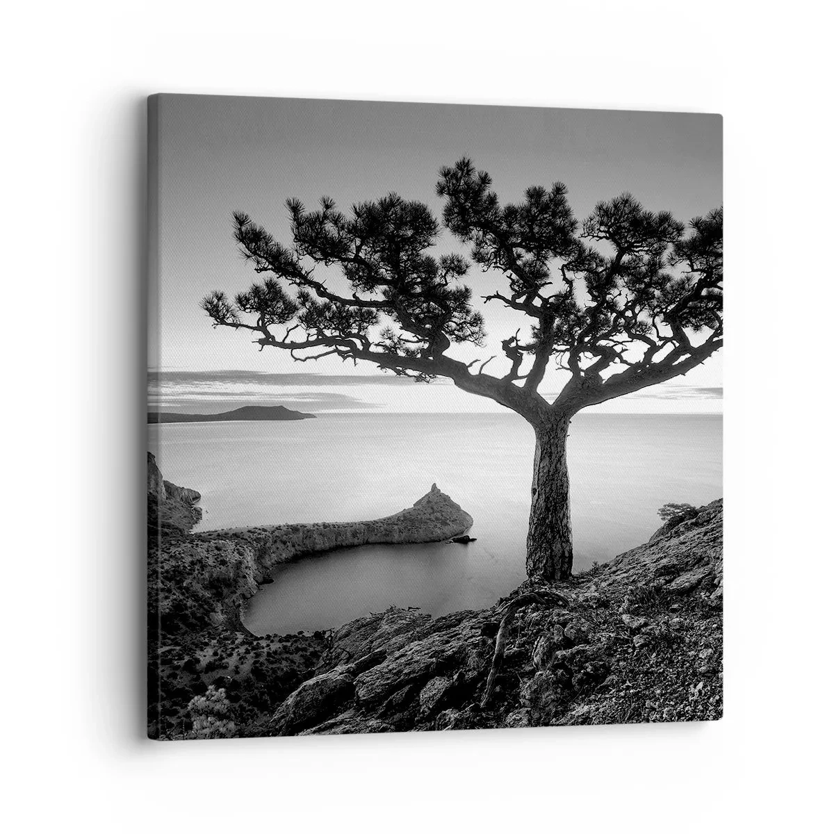 Canvastavla - Bild på duk - Ro enda fram till horisonten - 30x30 cm