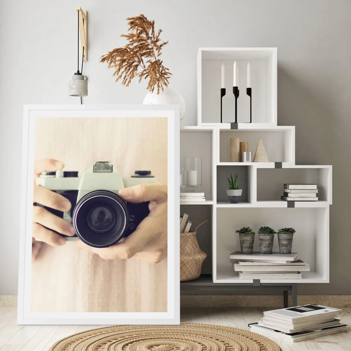 Affisch i vit ram - För att veta mer... - 50x70 cm