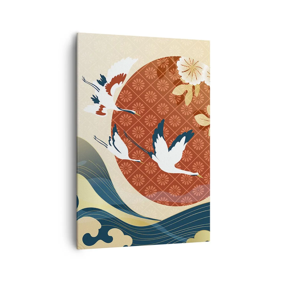 Canvastavla - Bild på duk - Japansk saga - 70x100 cm