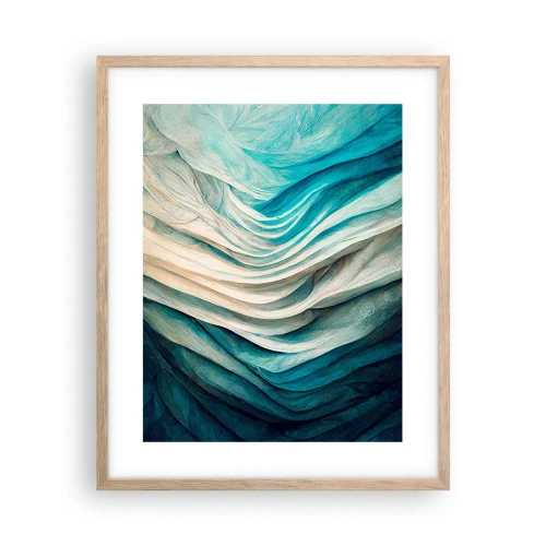 Affisch i ram av ljusek - Blå omättlighet - 40x50 cm
