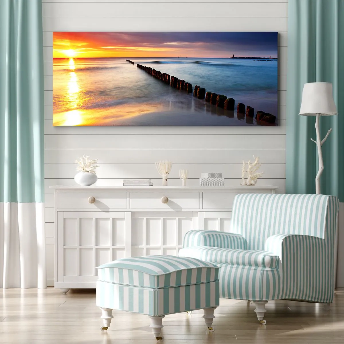 Canvastavla - Bild på duk - Lyssna på tystnaden - 100x40 cm