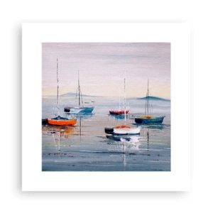 Affisch - En välförtjänt vila - 30x30 cm