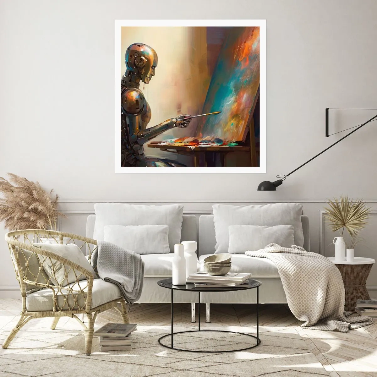 Affisch - Framtidens konst - 40x40 cm