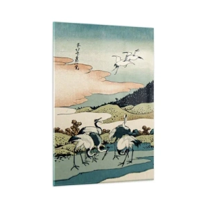 Glastavla - Bild på glas - I japansk anda - 80x120 cm