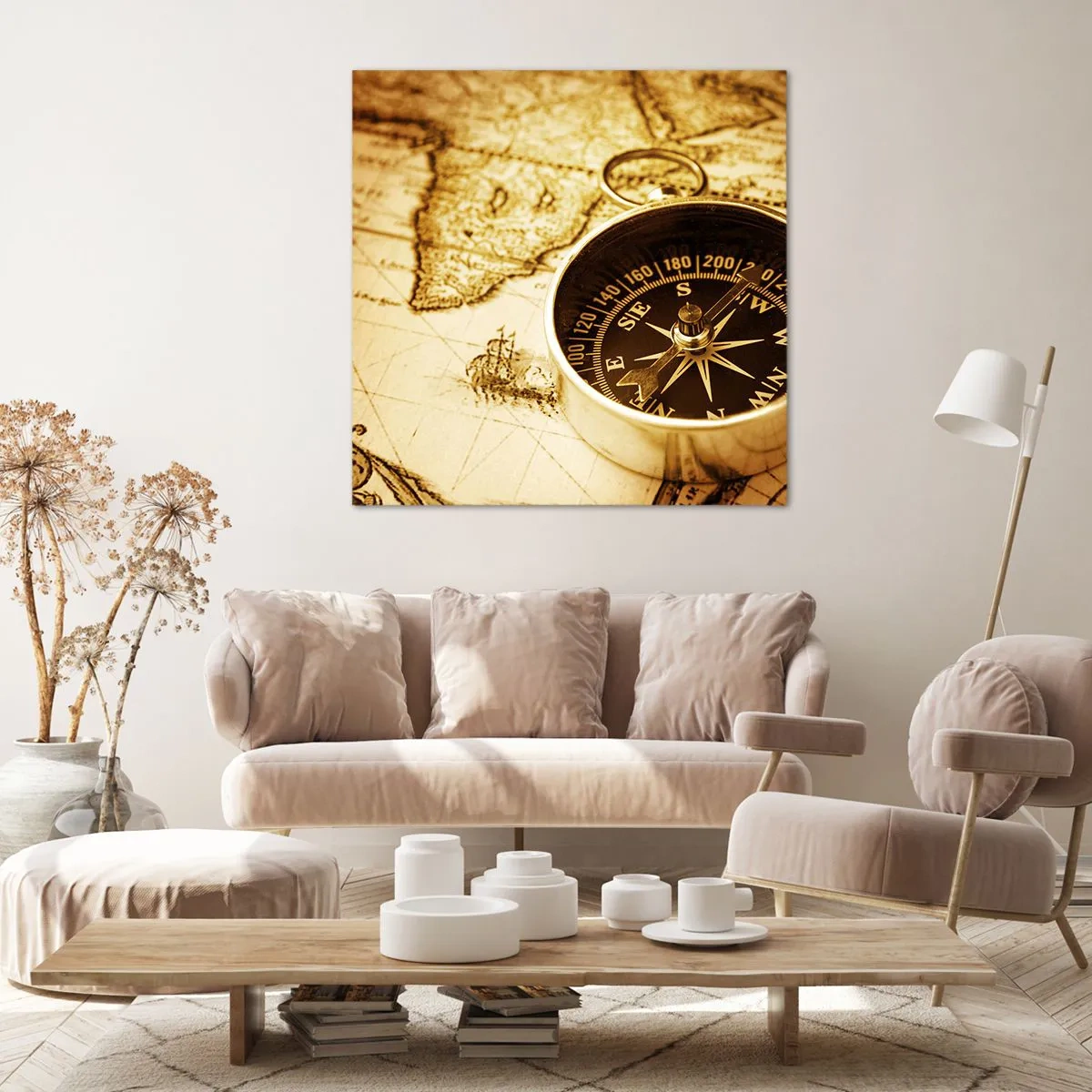 Canvastavla - Bild på duk - Västerut eller österut? - 30x30 cm