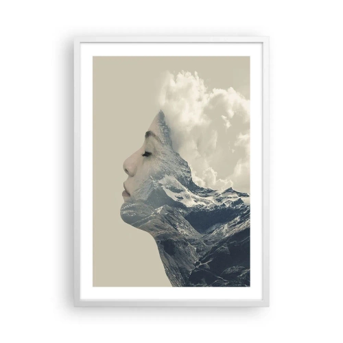 Affisch i vit ram - Elementens skönhet - 50x70 cm