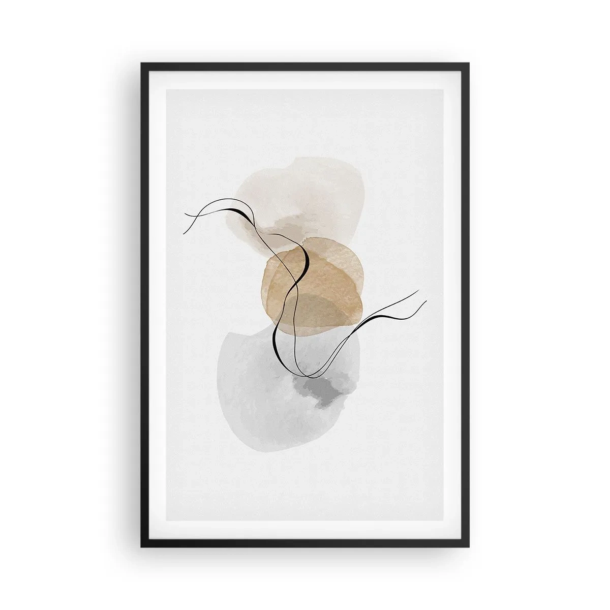 Affisch i svart ram - Luftpärlor - 61x91 cm