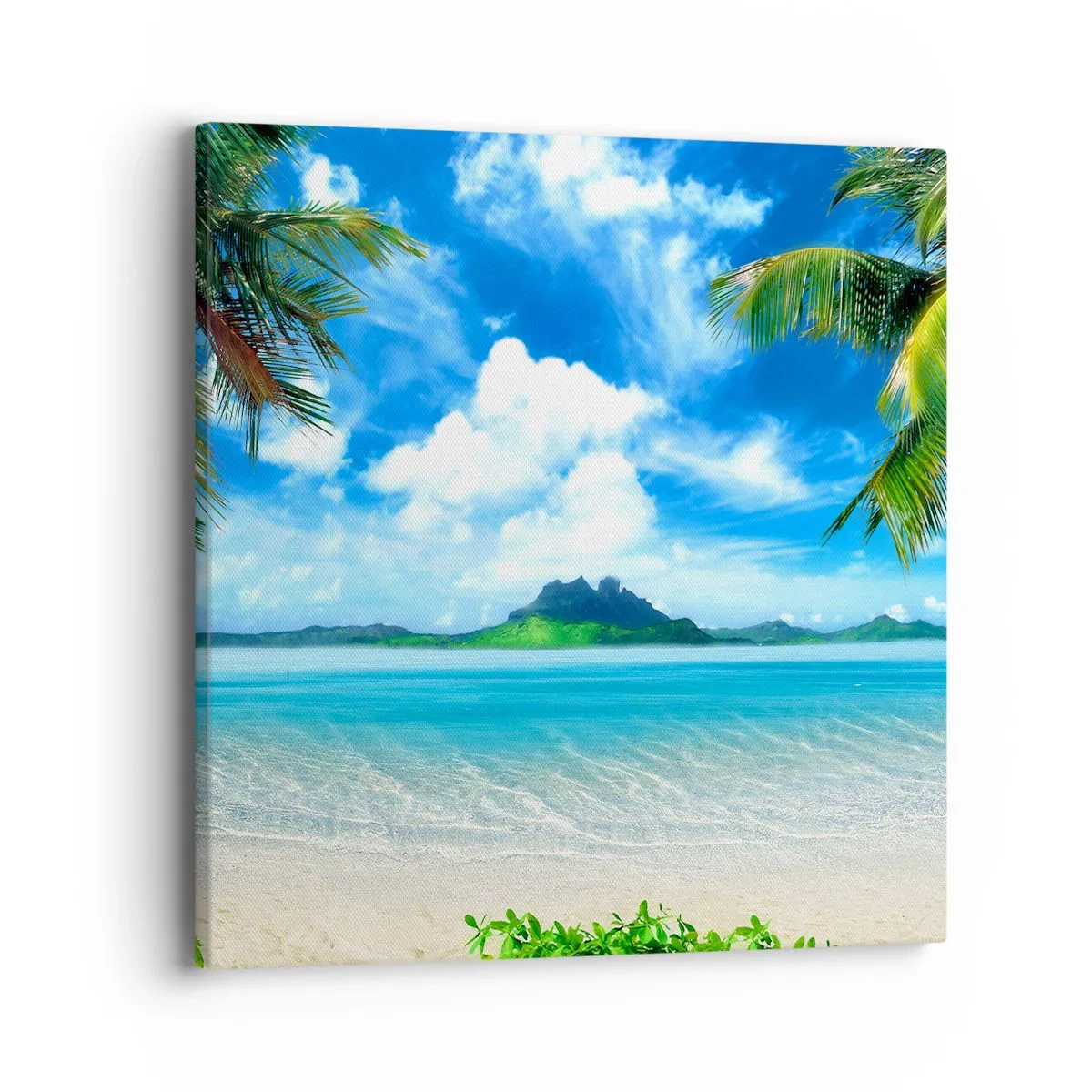 Canvastavla - Bild på duk - Tropikens azur - 40x40 cm